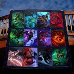 Zodiac Dragon Quilt Blanket Tt99  Quilt